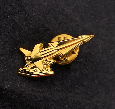 #ad 🌟Raytheon US Military MIM 14 Nike Hercules Missile Gold Pin For Hat Tie Shirt $7.99