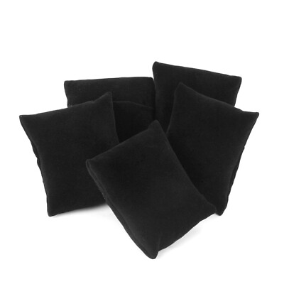 #ad Watch Display Cushion Pillows for Bracelets 5pcs Black Boxes $9.29
