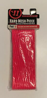 #ad Warrior Part A Hard Mesh Piece Lacrosse Replacement Head Mesh Neon Pink $15.09