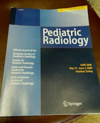 #ad Pediatric Radiology Diagnostic Imaging Journal volume 39 supplement 3 June 2009 $82.50