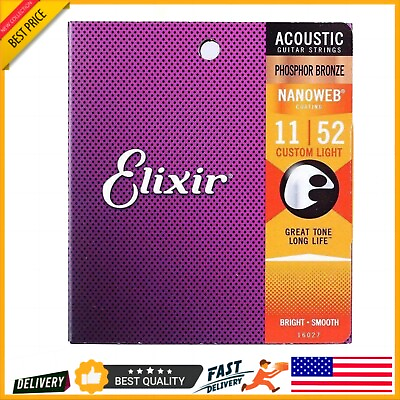 #ad Elixir Strings Phosphor Acoustic Electric Guitar Strings . 16027 NEW $6.18