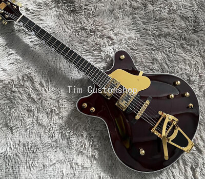 #ad Walnut 62 Country Gentleman Semi Hollow Body Electric Guitar Chet Atkins Vibrato $247.48