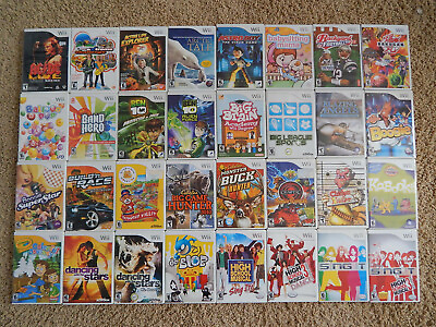 Nintendo Wii Games Choose from Selection $3.95 $5.95 Each Buy 3 Get 4th Free $3.95