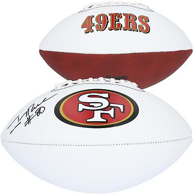 #ad #ad Jerry Rice San Francisco 49ers Autographed Franklin White Panel Football $249.99