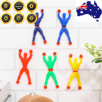 #ad #ad 30PCS Sticky Man Wall Climbing Kids Toy Party Novelty Gift Filler Hands Jelly AU $29.17