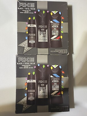 #ad #ad AXE 2 Black Total Fresh Gift Sets Deoderant Body Spray Bodywash 3 in 1 Shampoo $48.99