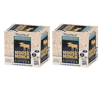 #ad Moose Munch by Harry amp; David Maple Vanilla 2 18 ct boxes 36 Total Cups $24.99
