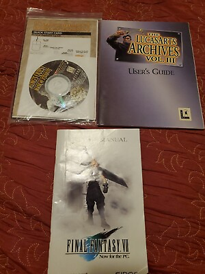 #ad Final Fantasy VII LucasArts Archives Vol. III Kings Quest Mask of Eternity SET $18.00