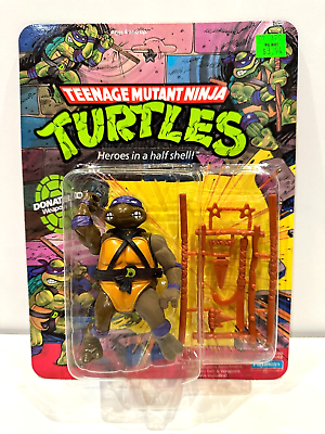 #ad TMNT Ninja Turtles 1988 DONATELLO UNPUNCHED 10 Back Playmates Action Figure MOC $178.00