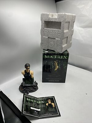 #ad The Matrix Trinity Limited Edition Mini Bust Statue Figurine #591 8000 Box Coa $59.99
