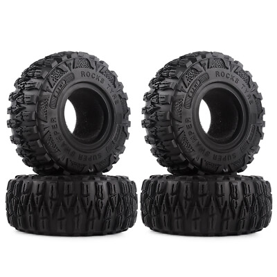 #ad INJORA 2.2 Mud Grappler Tire for 1:10 RC Car Traxxas TRX4 TRX6 Axial SCX10 90046 $23.99