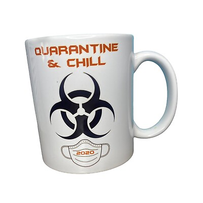 #ad Quarantine And Chill Novelty Gift Printed Tea Coffee Ceramic Mug Fun Biohazard $8.90