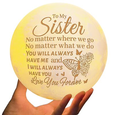 #ad Sisters Gifts from Sister Sister Moon Lamp Gifts for Sister Birthday Mothers ... $29.96