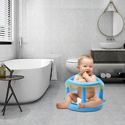 #ad Baby Bath Ring Seat Chair Tub Infant Toddler with 4 Anti Slip Suction Cups NEW $29.00