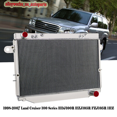 #ad Upgrade 4 Row Radiator For LandCruiser 100 Series HDJ100R FZJ105R HZJ105R 1HZ MT $184.95