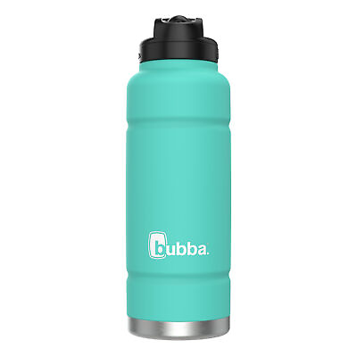 #ad bubba Trailblazer Insulated 40 oz Stainless Steel Water Bottles Straw Lidin Teal $15.19