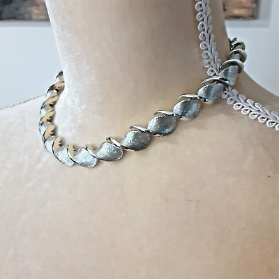 #ad Silver tone chain necklace 13quot; career elegant $11.20