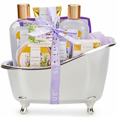 *Spa* Baskets for Women Gift Home Bath Gift Basket for Women Lavender Lotion** $39.99