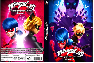 #ad Miraculous Tales of Ladybug and Cat Noir Animated Serie Season 5 English Audio $24.99