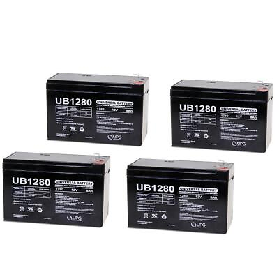 #ad UPG 12V 8Ah SLA Battery Replacement for Avigo Extreme Electric Scooter 4 Pack $84.99