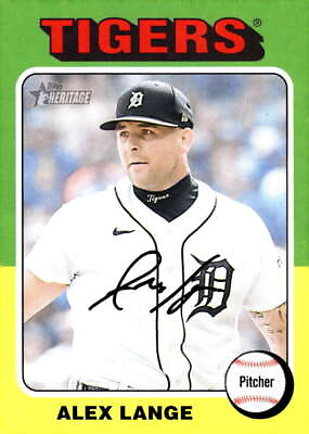 #ad Alex Lange 2024 Topps Heritage #213 MLB Tigers ID:99713 $1.10