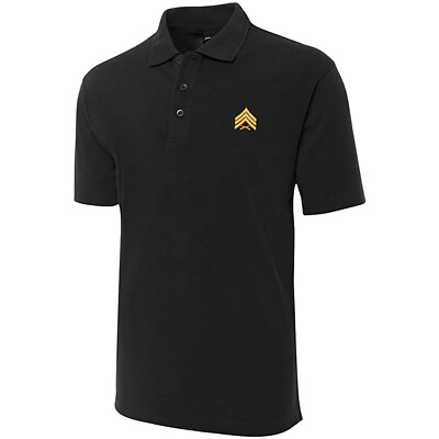 #ad Polo for US Army Sergeant Embroidered Short Sleeve Polo Shirts Men#x27;s Polo Shirt $23.99