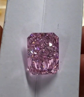 #ad 1ct Pink Color Diamond Loose Radiant cut VVS1 with Certificate free Gift $28.00