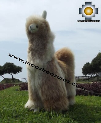 #ad 100% Baby Alpaca Fur Long Hair GIANT LLAMA 28quot; inch Free Shipping Worldwide $199.99