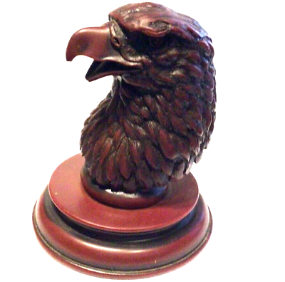 #ad Bald Eagle Figurine Sou Shan Stone Ware Chinese $12.75
