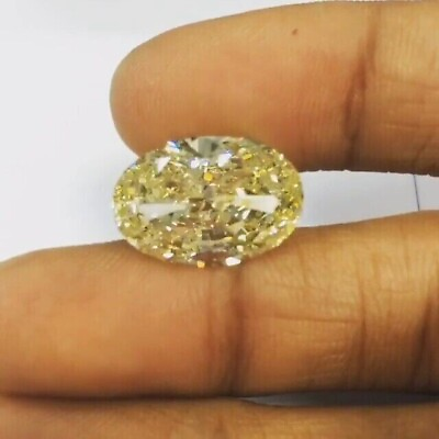 #ad 7 Ct Natural Diamond Yellow Oval Cut D Grade CERTIFIED VVS1 Free Gift $420.00