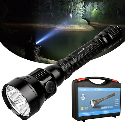 #ad TrustFire Ultra Long Throw Rechargeable Hunting Flashlight Large Tactical Torch $66.49