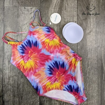 #ad Arshiner Girls Tie Dye One Piece Swimsuit Size 8 10 $15.00