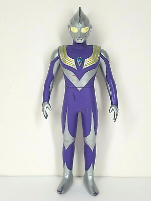 #ad Ultraman Tiga Sky Type Purple Ultra Hero Series Bandai Figure 2009 USA SELLER $19.00