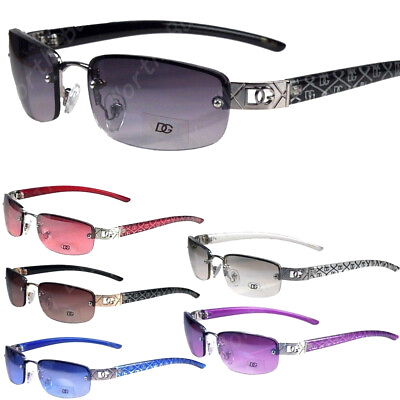 #ad DG Eyewear Womens Sunglasses Fashion Small Rimless Rectangular Designer Shades $9.45