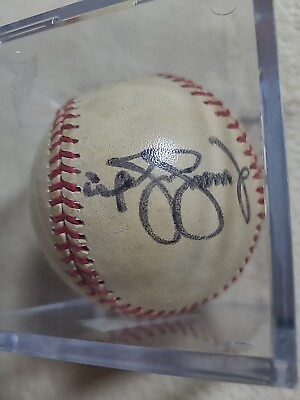 #ad BASEBALL SIGNED UNSURE WHO IT IS THAT SIGNED THE BALL $29.99