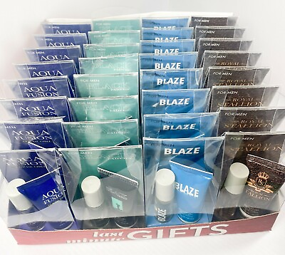PDQ Store Ready Set of 32 Cologne Shower Gel Impression Mini Gift Sets for MEN $49.99