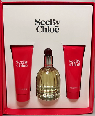 #ad SEE by CHLOE Gift Set 2.5oz Eau de Parfum 2.5oz Lotion 2.5oz Shower Gel $189.00