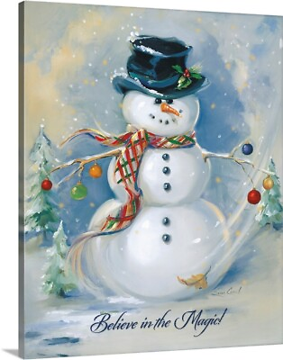#ad Snowman Magic Canvas Wall Art Print Christmas Home Decor $309.99