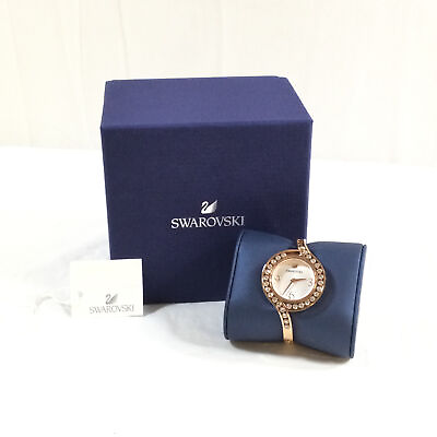 #ad Swarovski Womens Rose Gold Silver Lovely Crystal Stainless Steel Wristwatch Used $119.09