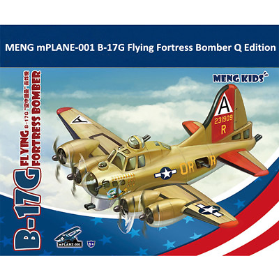 #ad MENG mPLANE 001 B 17G Flying Fortress Bomber Q Edition Assembly Model Kit $22.00