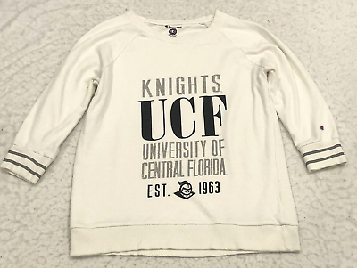 #ad UCF Knights University Central Florida Womens Sweatshirt Size S 3 4 Sleeves $14.44
