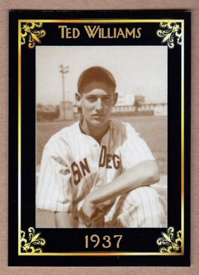 #ad TED WILLIAMS #x27;37 SAN DIEGO PCL MC HERITAGE SERIES SERIAL # 50 NM COND. $8.95