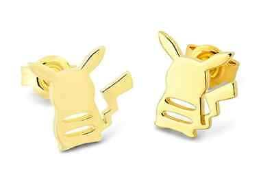 #ad Pokemon Pikachu Studs in 925 Sterling Silver Inspired from Pokemon Anime Gift $31.49