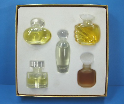 #ad Estee Lauder Perfumes 5 Mini Bottles Pleasures Intuition Youth Dew Beautiful VTG $24.95