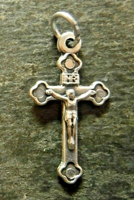 #ad Catholic Crucifix Medal Christian Pendant Cross of Jesus Christ $4.54