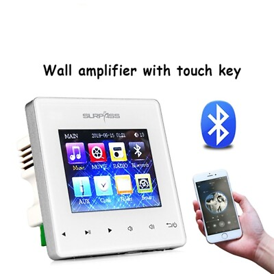 #ad Wall Amplifier Indoor Background Music System Bluetooth Connection Touch Key $80.87