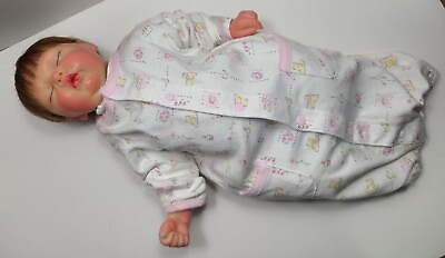 #ad Donna RuBert 19quot; Baby Doll White Silicone Signed Reborn? 3lbs 11oz Paradise $90.00