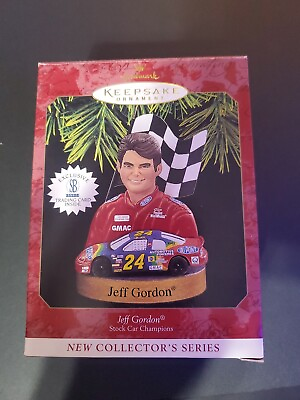 #ad Jeff Gordon #24 Hallmark Christmas Ornament Stock Car Champions 1997 $6.49