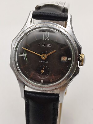 #ad Original Vintage Soviet Wrist Dress Mechanical Watch Vostok Wostok Ussr $61.45