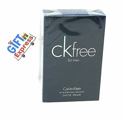 CK FREE by Calvin Klein 3.4 oz EDT Cologne New in BOX $30.50